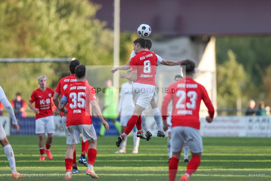 Fundamentum Sportpark, Karlburg, 28.09.2024, sport, action, Fussball, BFV, 13. Spieltag, Bayernliga Nord, ASV, TSV, ASV Cham, TSV Karlburg - Bild-ID: 2440120