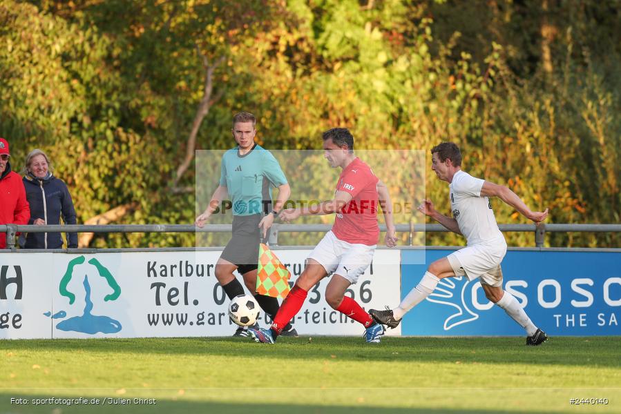 Fundamentum Sportpark, Karlburg, 28.09.2024, sport, action, Fussball, BFV, 13. Spieltag, Bayernliga Nord, ASV, TSV, ASV Cham, TSV Karlburg - Bild-ID: 2440140