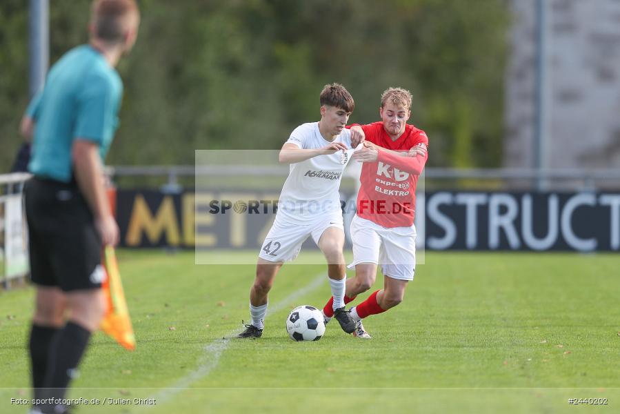 Fundamentum Sportpark, Karlburg, 28.09.2024, sport, action, Fussball, BFV, 13. Spieltag, Bayernliga Nord, ASV, TSV, ASV Cham, TSV Karlburg - Bild-ID: 2440202