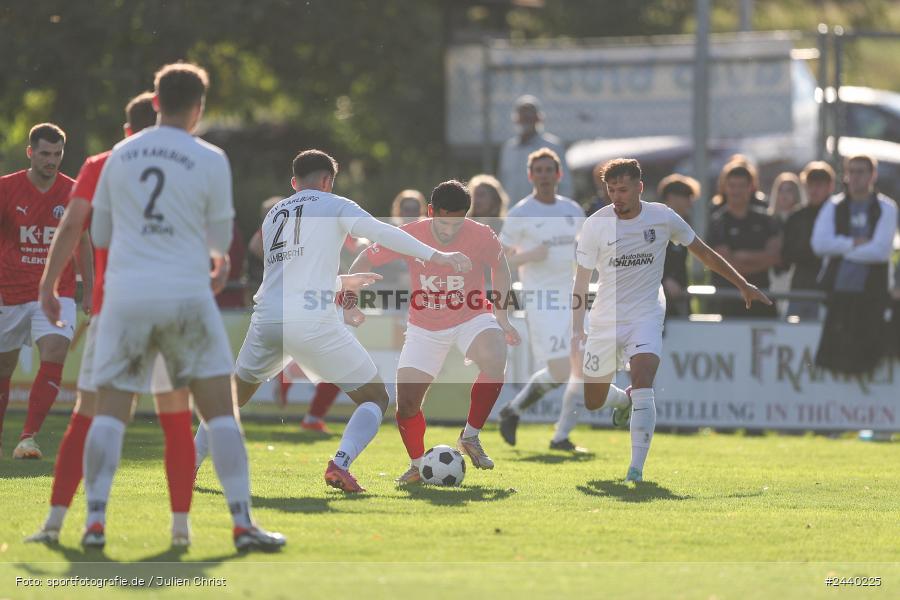 Fundamentum Sportpark, Karlburg, 28.09.2024, sport, action, Fussball, BFV, 13. Spieltag, Bayernliga Nord, ASV, TSV, ASV Cham, TSV Karlburg - Bild-ID: 2440225