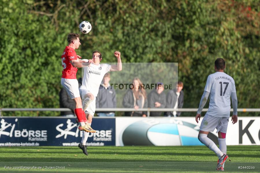 Fundamentum Sportpark, Karlburg, 28.09.2024, sport, action, Fussball, BFV, 13. Spieltag, Bayernliga Nord, ASV, TSV, ASV Cham, TSV Karlburg - Bild-ID: 2440266