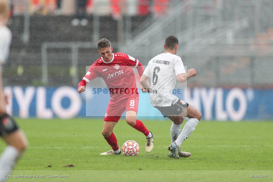 AKON Arena, Würzburg, 28.09.2024, sport, action, Fussball, BFV, Regionalliga Bayern, 11. Spieltag, AUB, FWK, TSV Aubstadt, FC Würzburger Kickers - Bild-ID: 2440419
