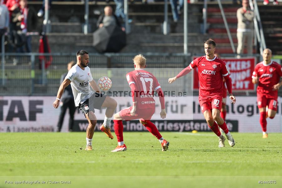 AKON Arena, Würzburg, 28.09.2024, sport, action, Fussball, BFV, Regionalliga Bayern, 11. Spieltag, AUB, FWK, TSV Aubstadt, FC Würzburger Kickers - Bild-ID: 2440573