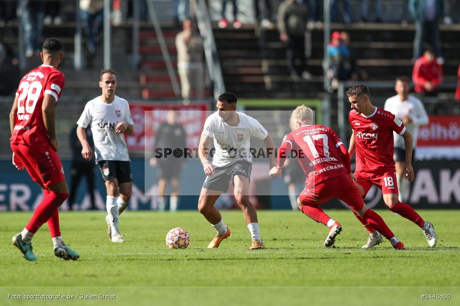 AKON Arena, Würzburg, 28.09.2024, sport, action, Fussball, BFV, Regionalliga Bayern, 11. Spieltag, AUB, FWK, TSV Aubstadt, FC Würzburger Kickers - Bild-ID: 2440600