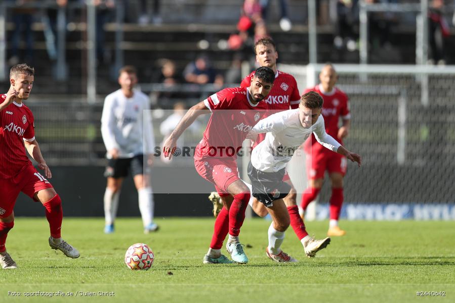 AKON Arena, Würzburg, 28.09.2024, sport, action, Fussball, BFV, Regionalliga Bayern, 11. Spieltag, AUB, FWK, TSV Aubstadt, FC Würzburger Kickers - Bild-ID: 2440642