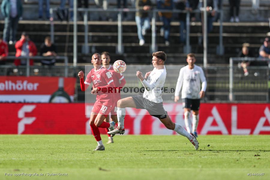 AKON Arena, Würzburg, 28.09.2024, sport, action, Fussball, BFV, Regionalliga Bayern, 11. Spieltag, AUB, FWK, TSV Aubstadt, FC Würzburger Kickers - Bild-ID: 2440687