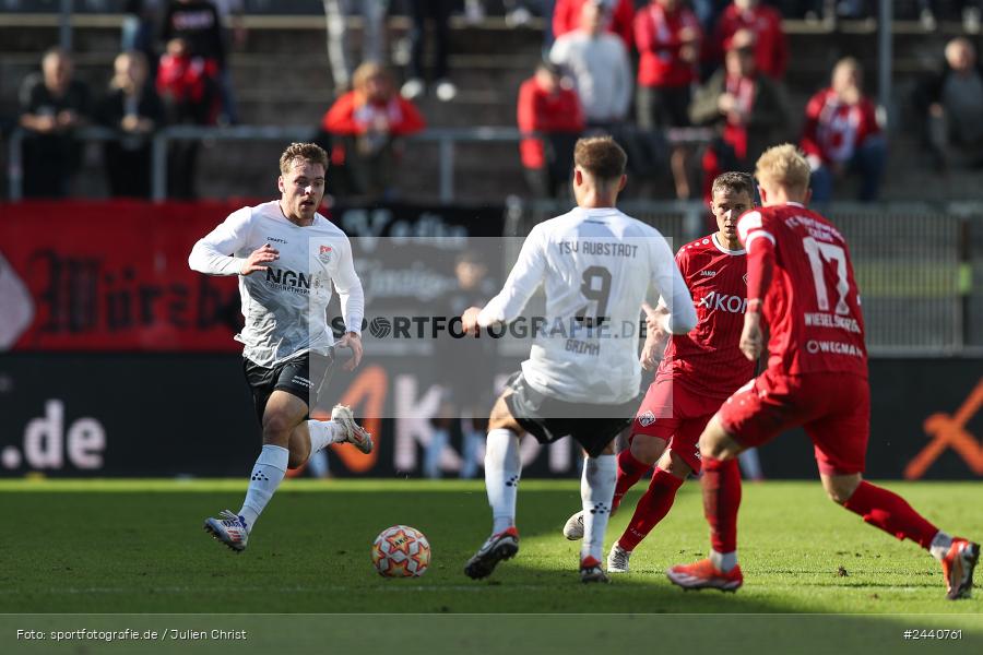 AKON Arena, Würzburg, 28.09.2024, sport, action, Fussball, BFV, Regionalliga Bayern, 11. Spieltag, AUB, FWK, TSV Aubstadt, FC Würzburger Kickers - Bild-ID: 2440761