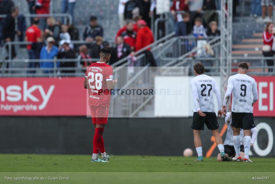 AKON Arena, Würzburg, 28.09.2024, sport, action, Fussball, BFV, Regionalliga Bayern, 11. Spieltag, AUB, FWK, TSV Aubstadt, FC Würzburger Kickers - Bild-ID: 2440797