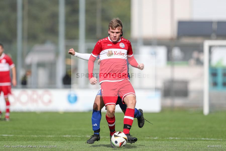 Sportgelände, Lohr am Main, 29.09.2024, sport, action, Fussball, BFV, 11. Spieltag, Kreisklasse Würzburg Gr. 3, FCWH, TSV, FC Wiesenfeld-Halsbach, TSV Lohr II - Bild-ID: 2441603