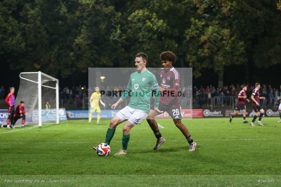 Willy-Sachs-Stadion, Schweinfurt, 02.10.2024, sport, action, Fussball, BFV, 11. Spieltag, Regionalliga Bayern, FCN, FCS, 1. FC Nürnberg II, 1. FC Schweinfurt 1905 - Bild-ID: 2441692