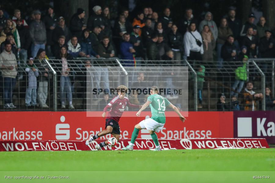 Willy-Sachs-Stadion, Schweinfurt, 02.10.2024, sport, action, Fussball, BFV, 11. Spieltag, Regionalliga Bayern, FCN, FCS, 1. FC Nürnberg II, 1. FC Schweinfurt 1905 - Bild-ID: 2441749 Willy-Sachs-Stadion, Schweinfurt, 02.10.2024, sport, action, Fussball, BFV, 11. Spieltag, Regionalliga Bayern, FCN, FCS, 1. FC Nürnberg II, 1. FC Schweinfurt 1905 - Bild-ID: 2441749