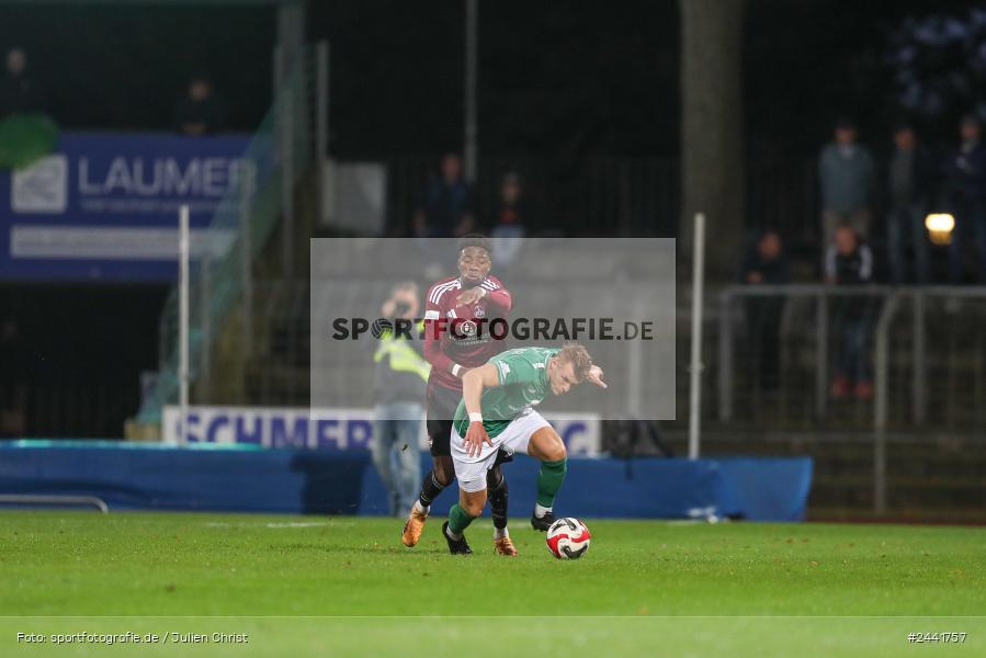 Willy-Sachs-Stadion, Schweinfurt, 02.10.2024, sport, action, Fussball, BFV, 11. Spieltag, Regionalliga Bayern, FCN, FCS, 1. FC Nürnberg II, 1. FC Schweinfurt 1905 - Bild-ID: 2441757 Willy-Sachs-Stadion, Schweinfurt, 02.10.2024, sport, action, Fussball, BFV, 11. Spieltag, Regionalliga Bayern, FCN, FCS, 1. FC Nürnberg II, 1. FC Schweinfurt 1905 - Bild-ID: 2441757