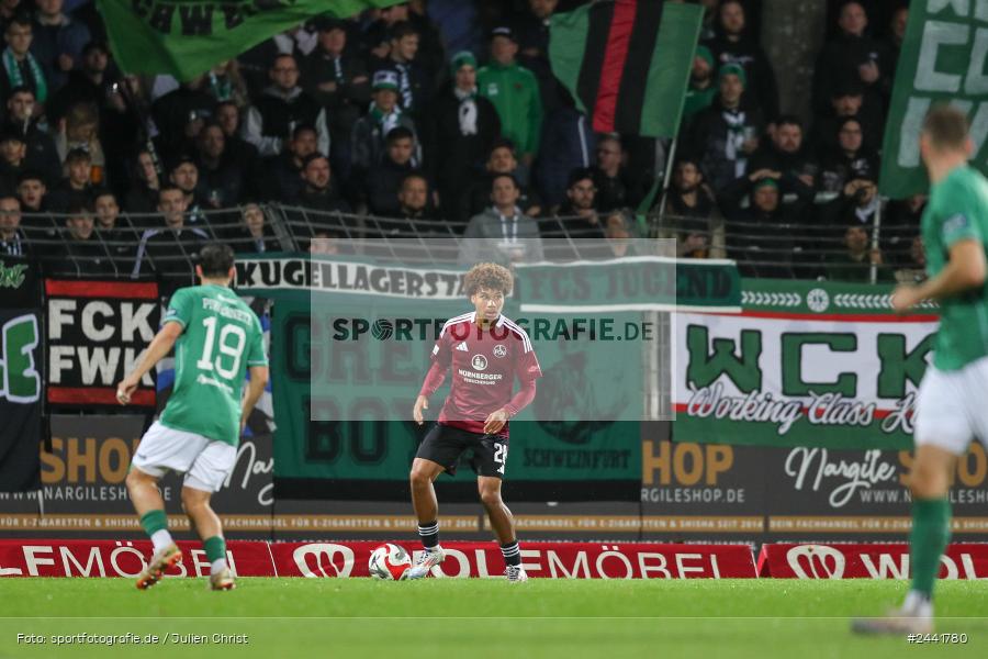 Willy-Sachs-Stadion, Schweinfurt, 02.10.2024, sport, action, Fussball, BFV, 11. Spieltag, Regionalliga Bayern, FCN, FCS, 1. FC Nürnberg II, 1. FC Schweinfurt 1905 - Bild-ID: 2441780 Willy-Sachs-Stadion, Schweinfurt, 02.10.2024, sport, action, Fussball, BFV, 11. Spieltag, Regionalliga Bayern, FCN, FCS, 1. FC Nürnberg II, 1. FC Schweinfurt 1905 - Bild-ID: 2441780