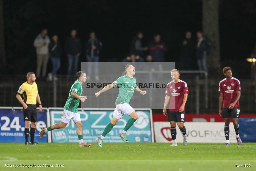Willy-Sachs-Stadion, Schweinfurt, 02.10.2024, sport, action, Fussball, BFV, 11. Spieltag, Regionalliga Bayern, FCN, FCS, 1. FC Nürnberg II, 1. FC Schweinfurt 1905 - Bild-ID: 2441860 Willy-Sachs-Stadion, Schweinfurt, 02.10.2024, sport, action, Fussball, BFV, 11. Spieltag, Regionalliga Bayern, FCN, FCS, 1. FC Nürnberg II, 1. FC Schweinfurt 1905 - Bild-ID: 2441860
