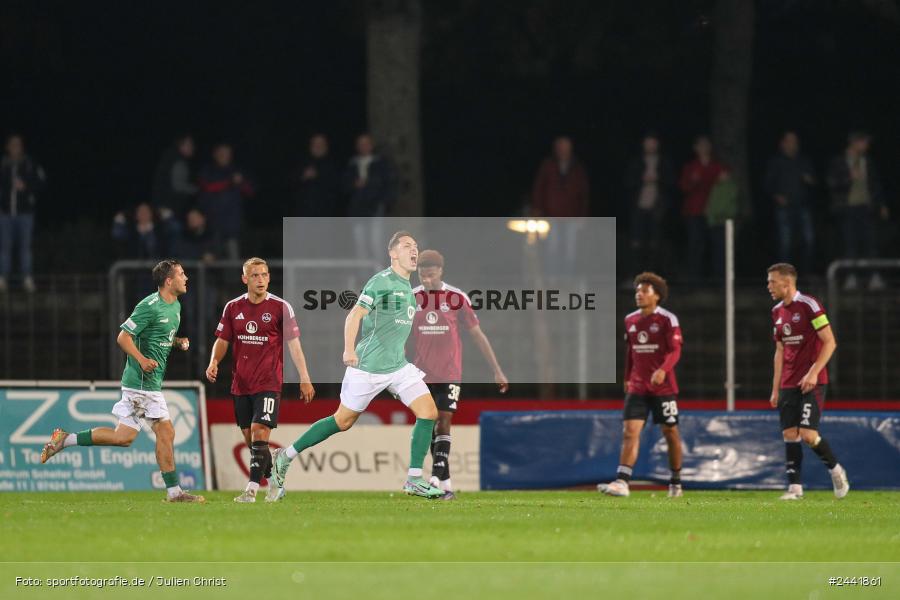 Willy-Sachs-Stadion, Schweinfurt, 02.10.2024, sport, action, Fussball, BFV, 11. Spieltag, Regionalliga Bayern, FCN, FCS, 1. FC Nürnberg II, 1. FC Schweinfurt 1905 - Bild-ID: 2441861 Willy-Sachs-Stadion, Schweinfurt, 02.10.2024, sport, action, Fussball, BFV, 11. Spieltag, Regionalliga Bayern, FCN, FCS, 1. FC Nürnberg II, 1. FC Schweinfurt 1905 - Bild-ID: 2441861