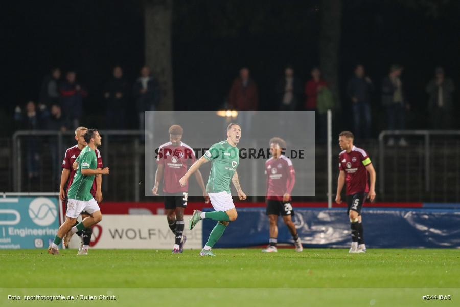Willy-Sachs-Stadion, Schweinfurt, 02.10.2024, sport, action, Fussball, BFV, 11. Spieltag, Regionalliga Bayern, FCN, FCS, 1. FC Nürnberg II, 1. FC Schweinfurt 1905 - Bild-ID: 2441863 Willy-Sachs-Stadion, Schweinfurt, 02.10.2024, sport, action, Fussball, BFV, 11. Spieltag, Regionalliga Bayern, FCN, FCS, 1. FC Nürnberg II, 1. FC Schweinfurt 1905 - Bild-ID: 2441863
