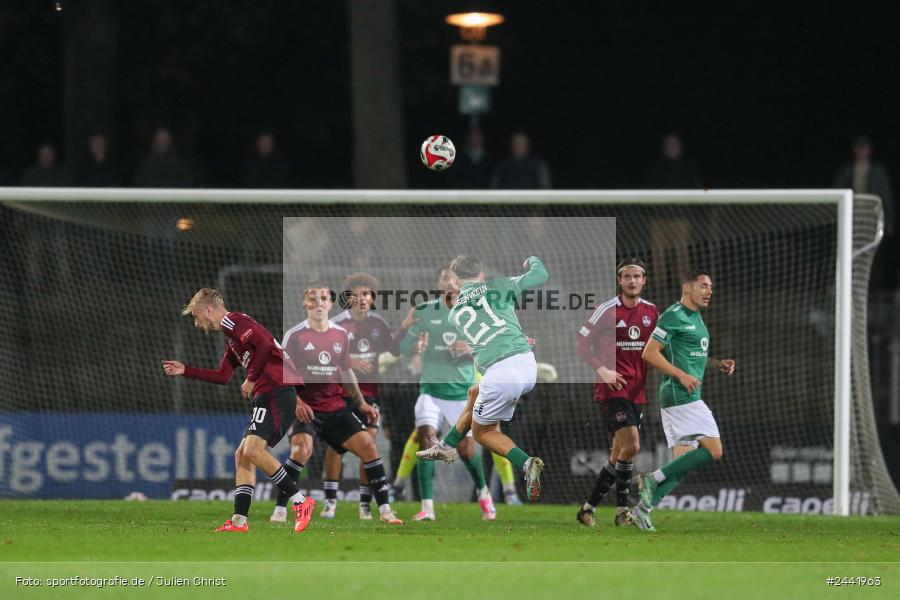 Willy-Sachs-Stadion, Schweinfurt, 02.10.2024, sport, action, Fussball, BFV, 11. Spieltag, Regionalliga Bayern, FCN, FCS, 1. FC Nürnberg II, 1. FC Schweinfurt 1905 - Bild-ID: 2441963 Willy-Sachs-Stadion, Schweinfurt, 02.10.2024, sport, action, Fussball, BFV, 11. Spieltag, Regionalliga Bayern, FCN, FCS, 1. FC Nürnberg II, 1. FC Schweinfurt 1905 - Bild-ID: 2441963