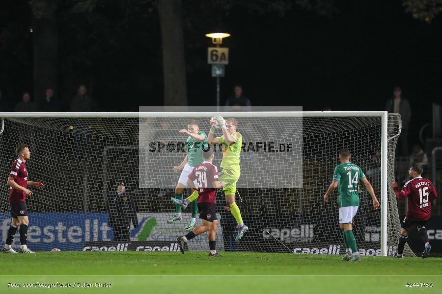 Willy-Sachs-Stadion, Schweinfurt, 02.10.2024, sport, action, Fussball, BFV, 11. Spieltag, Regionalliga Bayern, FCN, FCS, 1. FC Nürnberg II, 1. FC Schweinfurt 1905 - Bild-ID: 2441980 Willy-Sachs-Stadion, Schweinfurt, 02.10.2024, sport, action, Fussball, BFV, 11. Spieltag, Regionalliga Bayern, FCN, FCS, 1. FC Nürnberg II, 1. FC Schweinfurt 1905 - Bild-ID: 2441980