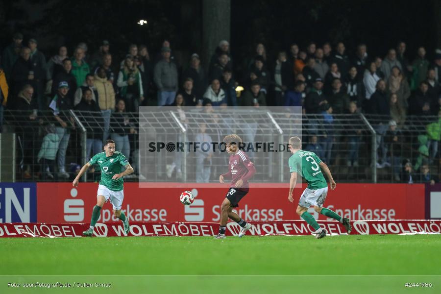 Willy-Sachs-Stadion, Schweinfurt, 02.10.2024, sport, action, Fussball, BFV, 11. Spieltag, Regionalliga Bayern, FCN, FCS, 1. FC Nürnberg II, 1. FC Schweinfurt 1905 - Bild-ID: 2441986 Willy-Sachs-Stadion, Schweinfurt, 02.10.2024, sport, action, Fussball, BFV, 11. Spieltag, Regionalliga Bayern, FCN, FCS, 1. FC Nürnberg II, 1. FC Schweinfurt 1905 - Bild-ID: 2441986