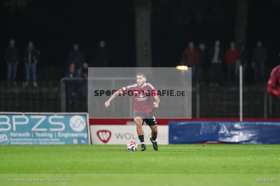 Willy-Sachs-Stadion, Schweinfurt, 02.10.2024, sport, action, Fussball, BFV, 11. Spieltag, Regionalliga Bayern, FCN, FCS, 1. FC Nürnberg II, 1. FC Schweinfurt 1905 - Bild-ID: 2442010 Willy-Sachs-Stadion, Schweinfurt, 02.10.2024, sport, action, Fussball, BFV, 11. Spieltag, Regionalliga Bayern, FCN, FCS, 1. FC Nürnberg II, 1. FC Schweinfurt 1905 - Bild-ID: 2442010
