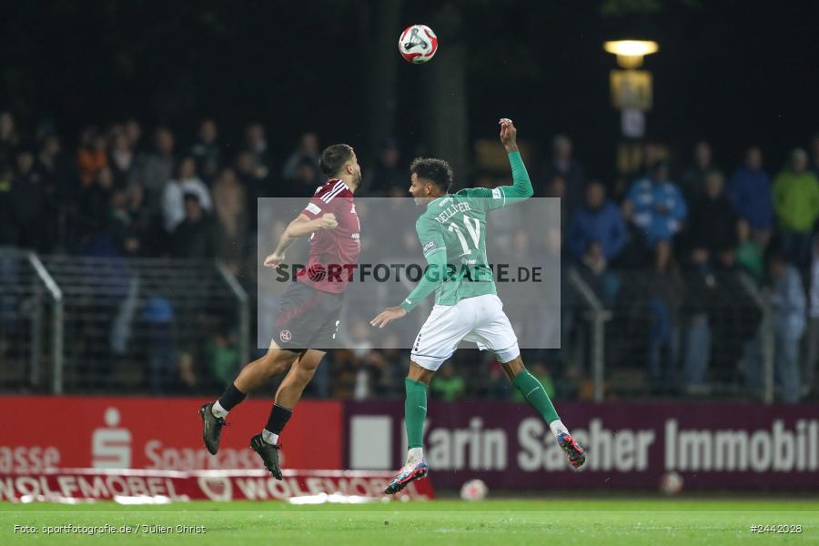 Willy-Sachs-Stadion, Schweinfurt, 02.10.2024, sport, action, Fussball, BFV, 11. Spieltag, Regionalliga Bayern, FCN, FCS, 1. FC Nürnberg II, 1. FC Schweinfurt 1905 - Bild-ID: 2442028 Willy-Sachs-Stadion, Schweinfurt, 02.10.2024, sport, action, Fussball, BFV, 11. Spieltag, Regionalliga Bayern, FCN, FCS, 1. FC Nürnberg II, 1. FC Schweinfurt 1905 - Bild-ID: 2442028