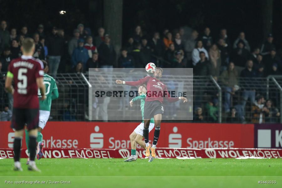 Willy-Sachs-Stadion, Schweinfurt, 02.10.2024, sport, action, Fussball, BFV, 11. Spieltag, Regionalliga Bayern, FCN, FCS, 1. FC Nürnberg II, 1. FC Schweinfurt 1905 - Bild-ID: 2442030 Willy-Sachs-Stadion, Schweinfurt, 02.10.2024, sport, action, Fussball, BFV, 11. Spieltag, Regionalliga Bayern, FCN, FCS, 1. FC Nürnberg II, 1. FC Schweinfurt 1905 - Bild-ID: 2442030