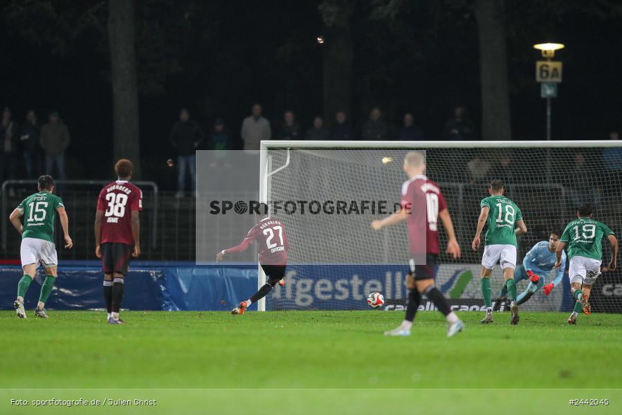 Willy-Sachs-Stadion, Schweinfurt, 02.10.2024, sport, action, Fussball, BFV, 11. Spieltag, Regionalliga Bayern, FCN, FCS, 1. FC Nürnberg II, 1. FC Schweinfurt 1905 - Bild-ID: 2442045 Willy-Sachs-Stadion, Schweinfurt, 02.10.2024, sport, action, Fussball, BFV, 11. Spieltag, Regionalliga Bayern, FCN, FCS, 1. FC Nürnberg II, 1. FC Schweinfurt 1905 - Bild-ID: 2442045