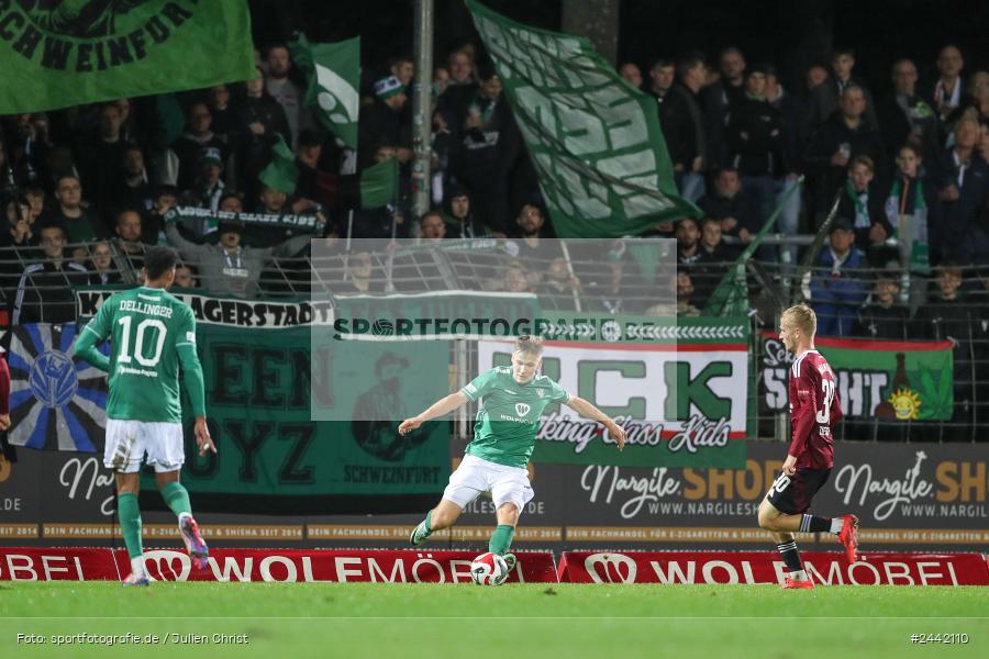 Willy-Sachs-Stadion, Schweinfurt, 02.10.2024, sport, action, Fussball, BFV, 11. Spieltag, Regionalliga Bayern, FCN, FCS, 1. FC Nürnberg II, 1. FC Schweinfurt 1905 - Bild-ID: 2442110 Willy-Sachs-Stadion, Schweinfurt, 02.10.2024, sport, action, Fussball, BFV, 11. Spieltag, Regionalliga Bayern, FCN, FCS, 1. FC Nürnberg II, 1. FC Schweinfurt 1905 - Bild-ID: 2442110