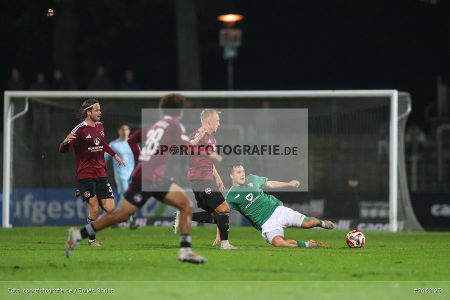 Willy-Sachs-Stadion, Schweinfurt, 02.10.2024, sport, action, Fussball, BFV, 11. Spieltag, Regionalliga Bayern, FCN, FCS, 1. FC Nürnberg II, 1. FC Schweinfurt 1905 - Bild-ID: 2442123 Willy-Sachs-Stadion, Schweinfurt, 02.10.2024, sport, action, Fussball, BFV, 11. Spieltag, Regionalliga Bayern, FCN, FCS, 1. FC Nürnberg II, 1. FC Schweinfurt 1905 - Bild-ID: 2442123