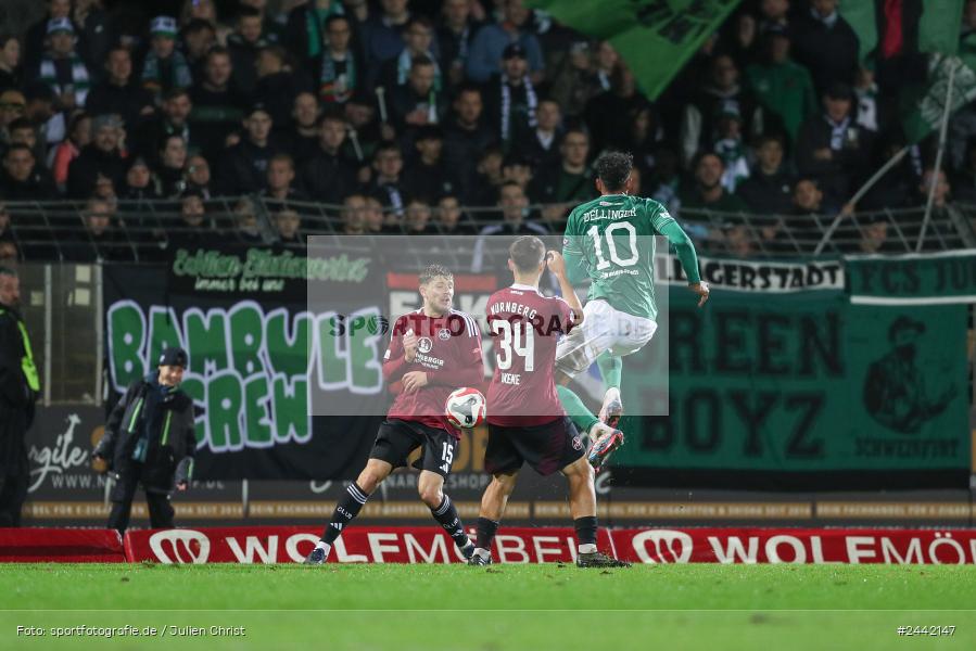 Willy-Sachs-Stadion, Schweinfurt, 02.10.2024, sport, action, Fussball, BFV, 11. Spieltag, Regionalliga Bayern, FCN, FCS, 1. FC Nürnberg II, 1. FC Schweinfurt 1905 - Bild-ID: 2442147 Willy-Sachs-Stadion, Schweinfurt, 02.10.2024, sport, action, Fussball, BFV, 11. Spieltag, Regionalliga Bayern, FCN, FCS, 1. FC Nürnberg II, 1. FC Schweinfurt 1905 - Bild-ID: 2442147