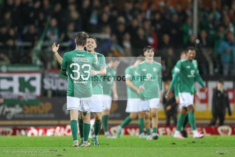 Willy-Sachs-Stadion, Schweinfurt, 02.10.2024, sport, action, Fussball, BFV, 11. Spieltag, Regionalliga Bayern, FCN, FCS, 1. FC Nürnberg II, 1. FC Schweinfurt 1905 - Bild-ID: 2442172