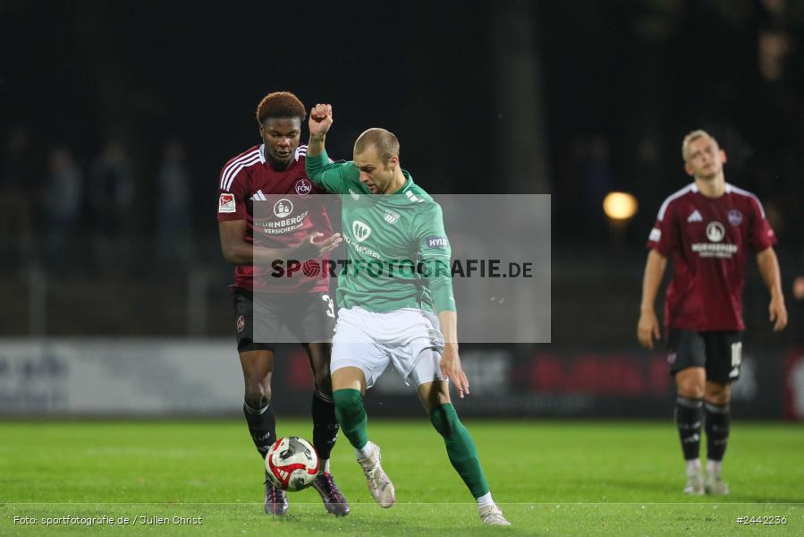 Willy-Sachs-Stadion, Schweinfurt, 02.10.2024, sport, action, Fussball, BFV, 11. Spieltag, Regionalliga Bayern, FCN, FCS, 1. FC Nürnberg II, 1. FC Schweinfurt 1905 - Bild-ID: 2442236