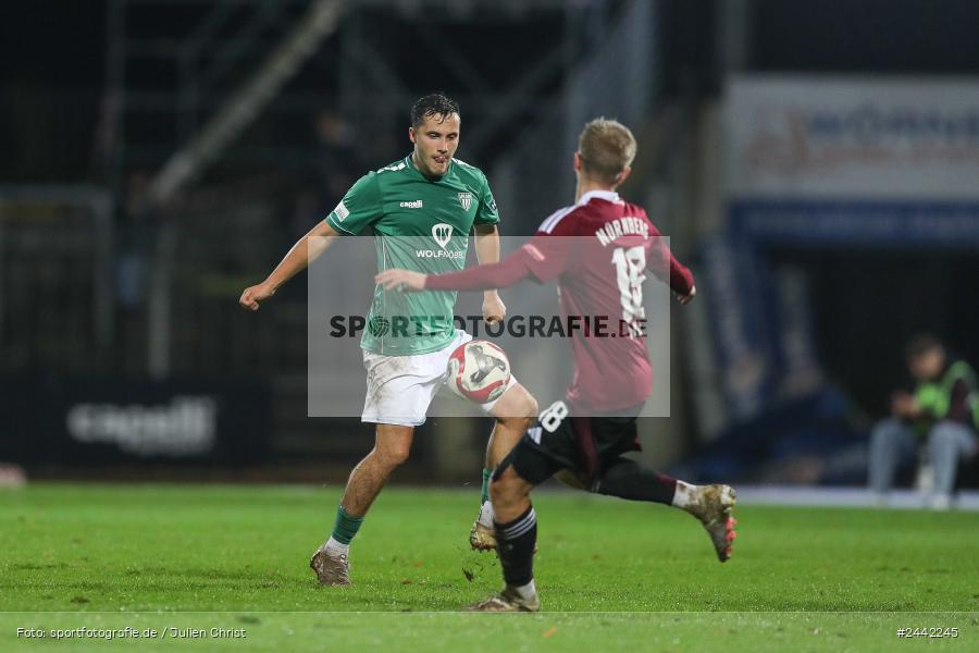 Willy-Sachs-Stadion, Schweinfurt, 02.10.2024, sport, action, Fussball, BFV, 11. Spieltag, Regionalliga Bayern, FCN, FCS, 1. FC Nürnberg II, 1. FC Schweinfurt 1905 - Bild-ID: 2442245 Willy-Sachs-Stadion, Schweinfurt, 02.10.2024, sport, action, Fussball, BFV, 11. Spieltag, Regionalliga Bayern, FCN, FCS, 1. FC Nürnberg II, 1. FC Schweinfurt 1905 - Bild-ID: 2442245