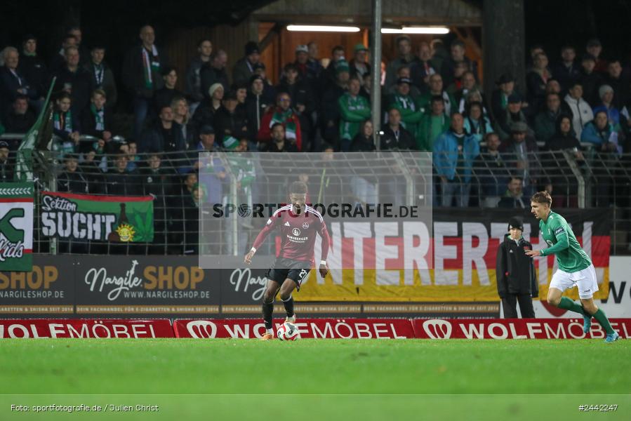 Willy-Sachs-Stadion, Schweinfurt, 02.10.2024, sport, action, Fussball, BFV, 11. Spieltag, Regionalliga Bayern, FCN, FCS, 1. FC Nürnberg II, 1. FC Schweinfurt 1905 - Bild-ID: 2442247 Willy-Sachs-Stadion, Schweinfurt, 02.10.2024, sport, action, Fussball, BFV, 11. Spieltag, Regionalliga Bayern, FCN, FCS, 1. FC Nürnberg II, 1. FC Schweinfurt 1905 - Bild-ID: 2442247