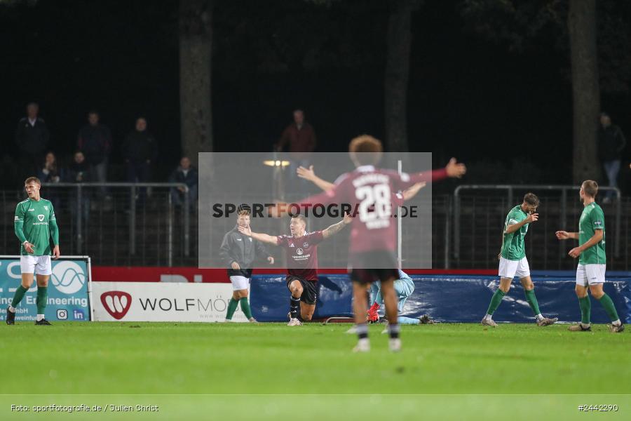 Willy-Sachs-Stadion, Schweinfurt, 02.10.2024, sport, action, Fussball, BFV, 11. Spieltag, Regionalliga Bayern, FCN, FCS, 1. FC Nürnberg II, 1. FC Schweinfurt 1905 - Bild-ID: 2442290