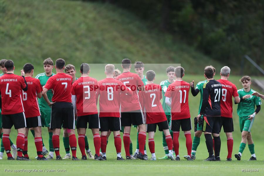 Sportgelände, Birkenfeld, 03.10.2024, sport, action, Fussball, BFV, 12. Spieltag, Bezirksliga Unterfranken West, SVK, SVB, SV Kürnach, SV Birkenfeld - Bild-ID: 2442494
