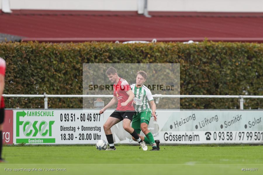 Sportgelände, Gössenheim, 05.10.2024, sport, action, Fussball, BFV, 13. Spieltag, Kreiskalsse Würzburg Gr. 3, SVA, FCG, SV Altfeld, FC Gössenheim - Bild-ID: 2443377 Sportgelände, Gössenheim, 05.10.2024, sport, action, Fussball, BFV, 13. Spieltag, Kreiskalsse Würzburg Gr. 3, SVA, FCG, SV Altfeld, FC Gössenheim - Bild-ID: 2443377