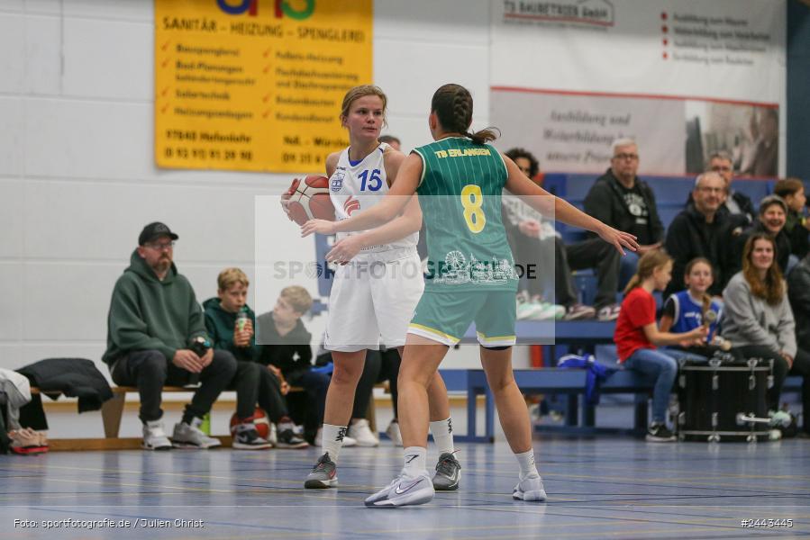 Hans-Wilhelm-Renkhoff Halle, Marktheidenfeld, 05.10.2024, sport, action, Basketball, RLS, 2. Spieltag, Regionalliga Damen HR-Nord, TBE, TVM, TB Erlangen, TV Marktheidenfeld - Bild-ID: 2443445