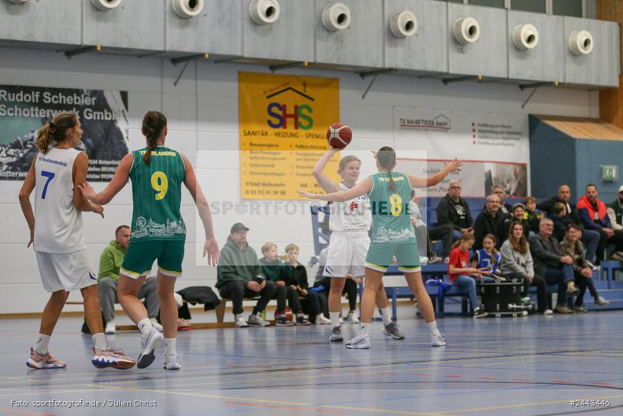 Hans-Wilhelm-Renkhoff Halle, Marktheidenfeld, 05.10.2024, sport, action, Basketball, RLS, 2. Spieltag, Regionalliga Damen HR-Nord, TBE, TVM, TB Erlangen, TV Marktheidenfeld - Bild-ID: 2443446