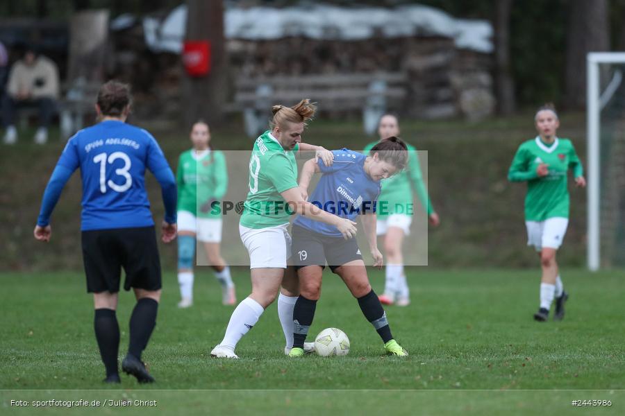 Sportgelände, Adelsberg, 05.10.2024, sport, action, Fussball, BOL Frauen, 5. Spieltag, FCS, FFC, 1. FC Schweinfurt, FFC Adelsberg-Karsbach - Bild-ID: 2443986 Sportgelände, Adelsberg, 05.10.2024, sport, action, Fussball, BOL Frauen, 5. Spieltag, FCS, FFC, 1. FC Schweinfurt, FFC Adelsberg-Karsbach - Bild-ID: 2443986
