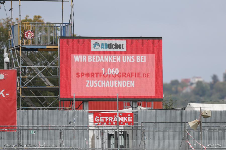 AKON Arena, Würzburg, 06.10.2024, sport, action, Fussball, BFV, 13. Spieltag, Regionalliga Bayern, BUC, FWK, TSV Buchbach, FC Würzburger Kickers - Bild-ID: 2444787