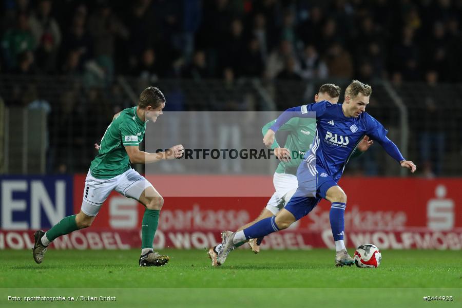 Willy-Sachs-Stadion, Schweinfurt, 11.10.2024, sport, action, Fussball, BFV, 14. Spieltag, Regionalliga Bayern, SVA, FCS, SV Viktoria Aschaffenburg, 1. FC Schweinfurt 1905 - Bild-ID: 2444923