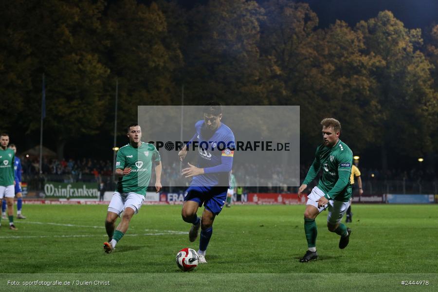 Willy-Sachs-Stadion, Schweinfurt, 11.10.2024, sport, action, Fussball, BFV, 14. Spieltag, Regionalliga Bayern, SVA, FCS, SV Viktoria Aschaffenburg, 1. FC Schweinfurt 1905 - Bild-ID: 2444978