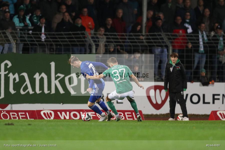 Willy-Sachs-Stadion, Schweinfurt, 11.10.2024, sport, action, Fussball, BFV, 14. Spieltag, Regionalliga Bayern, SVA, FCS, SV Viktoria Aschaffenburg, 1. FC Schweinfurt 1905 - Bild-ID: 2444987