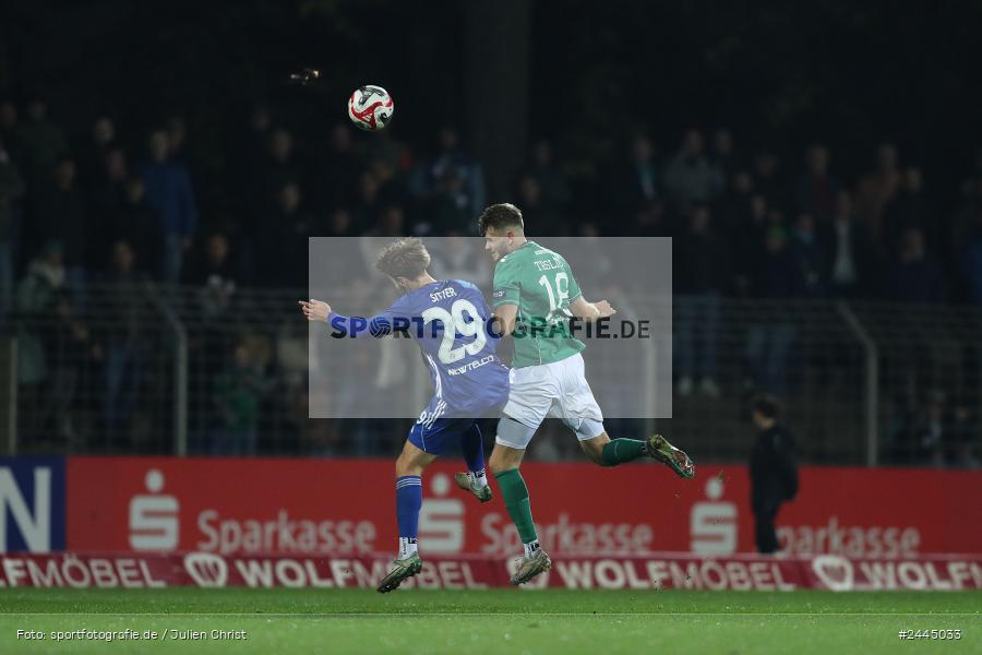 Willy-Sachs-Stadion, Schweinfurt, 11.10.2024, sport, action, Fussball, BFV, 14. Spieltag, Regionalliga Bayern, SVA, FCS, SV Viktoria Aschaffenburg, 1. FC Schweinfurt 1905 - Bild-ID: 2445033