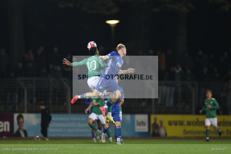 Willy-Sachs-Stadion, Schweinfurt, 11.10.2024, sport, action, Fussball, BFV, 14. Spieltag, Regionalliga Bayern, SVA, FCS, SV Viktoria Aschaffenburg, 1. FC Schweinfurt 1905 - Bild-ID: 2445037 Willy-Sachs-Stadion, Schweinfurt, 11.10.2024, sport, action, Fussball, BFV, 14. Spieltag, Regionalliga Bayern, SVA, FCS, SV Viktoria Aschaffenburg, 1. FC Schweinfurt 1905 - Bild-ID: 2445037