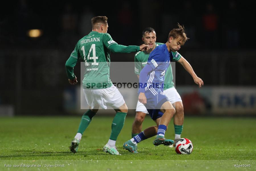 Willy-Sachs-Stadion, Schweinfurt, 11.10.2024, sport, action, Fussball, BFV, 14. Spieltag, Regionalliga Bayern, SVA, FCS, SV Viktoria Aschaffenburg, 1. FC Schweinfurt 1905 - Bild-ID: 2445045