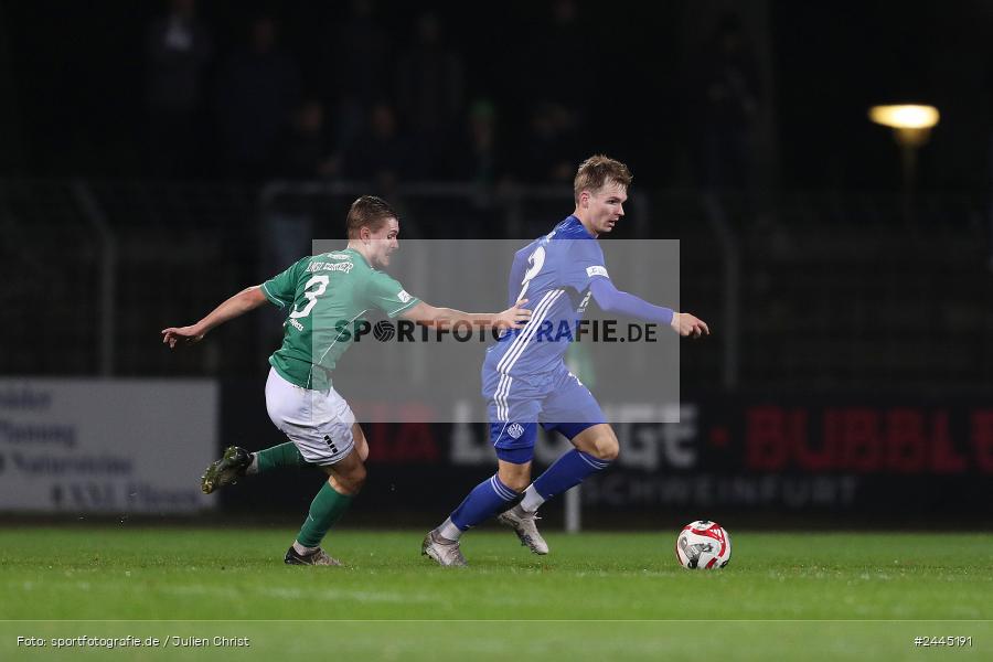 Willy-Sachs-Stadion, Schweinfurt, 11.10.2024, sport, action, Fussball, BFV, 14. Spieltag, Regionalliga Bayern, SVA, FCS, SV Viktoria Aschaffenburg, 1. FC Schweinfurt 1905 - Bild-ID: 2445191 Willy-Sachs-Stadion, Schweinfurt, 11.10.2024, sport, action, Fussball, BFV, 14. Spieltag, Regionalliga Bayern, SVA, FCS, SV Viktoria Aschaffenburg, 1. FC Schweinfurt 1905 - Bild-ID: 2445191