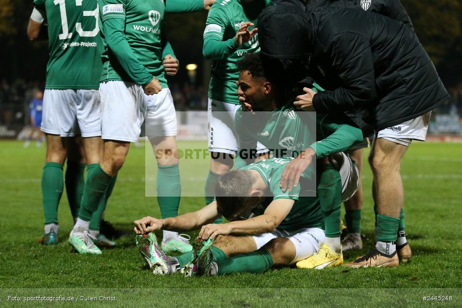 Willy-Sachs-Stadion, Schweinfurt, 11.10.2024, sport, action, Fussball, BFV, 14. Spieltag, Regionalliga Bayern, SVA, FCS, SV Viktoria Aschaffenburg, 1. FC Schweinfurt 1905 - Bild-ID: 2445248