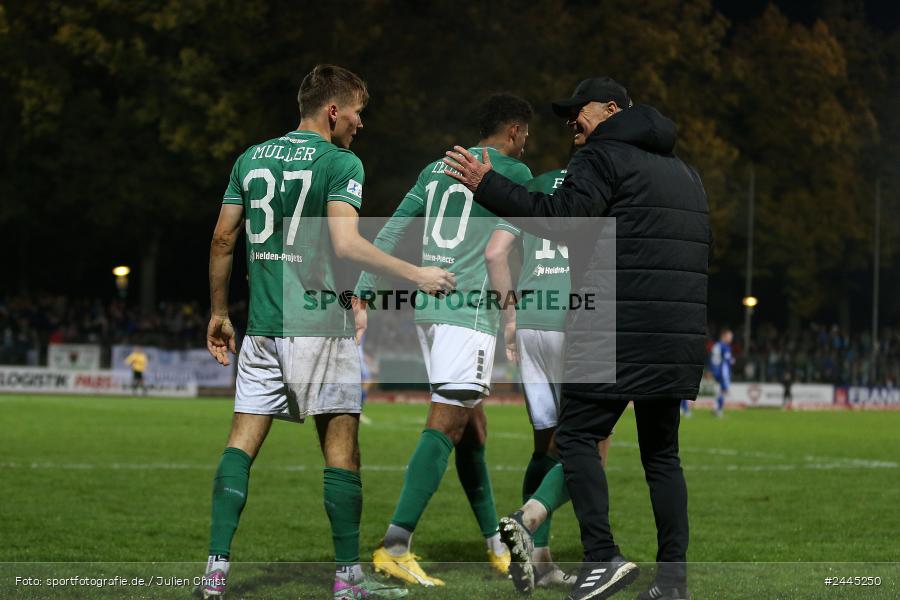 Willy-Sachs-Stadion, Schweinfurt, 11.10.2024, sport, action, Fussball, BFV, 14. Spieltag, Regionalliga Bayern, SVA, FCS, SV Viktoria Aschaffenburg, 1. FC Schweinfurt 1905 - Bild-ID: 2445250